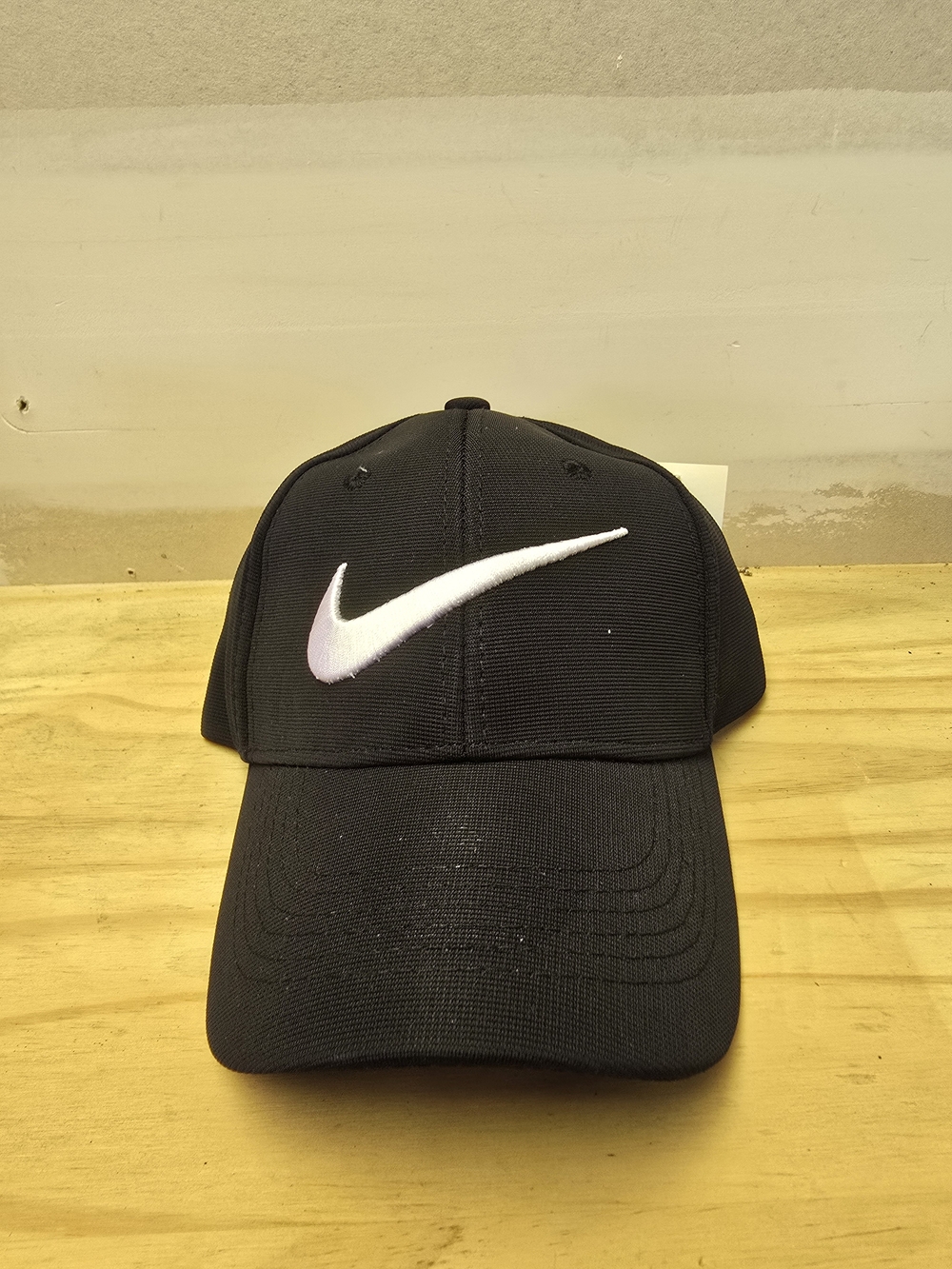 Nike Black Baseball Cap with White Swoosh